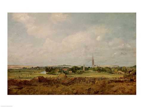 Framed View of Salisbury Print