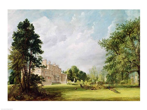 Framed Malvern Hall, Warwickshire, 1821 Print
