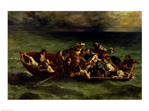 Framed Shipwreck of Don Juan, 1840 Print