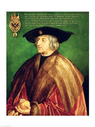 Framed Emperor Maximilian I Print