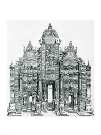 Framed Triumphal Arch of Emperor Maximilian I of Germany Print