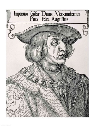 Framed Emperor Maximilian I of Germany Print