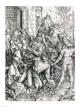 Framed Bearing of the Cross from the &#39;Great Passion&#39; Print