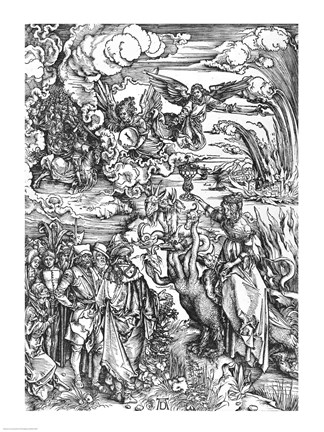 Framed Scene from the Apocalypse, the great Babylonian whore Print
