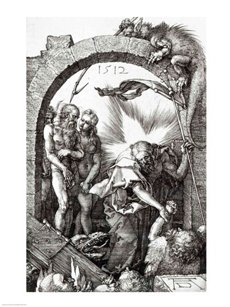 Framed Harrowing of Hell or Christ&#39;s descent into Limbo, 1512 Print