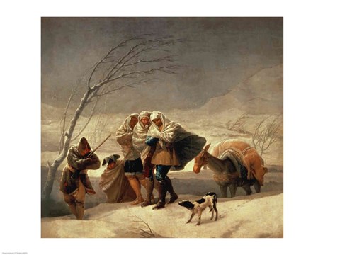 Framed Snowstorm, 1786-87 Print