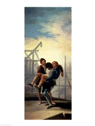 Framed Injured Mason Print