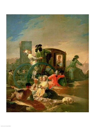 Framed Pottery Vendor, 1778 Print