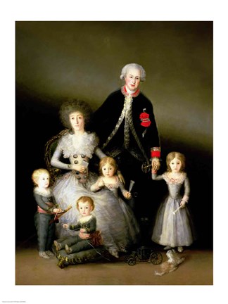 Framed Duke of Osuna and his Family, 1788 Print