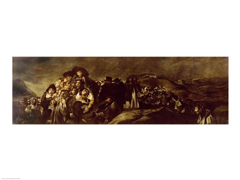 Framed Pilgrimage to San Isidro&#39;s Fountain Print