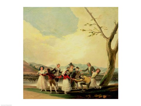 Framed Blind Man&#39;s Buff Print