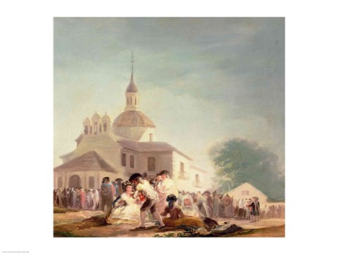 Framed Hermitage of San Isidro, Madrid, 1788 Print