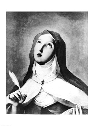 Framed St. Theresa of Avila Print
