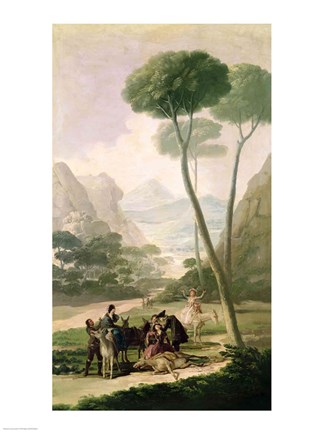 Framed Fall or The Accident, 1787 Print