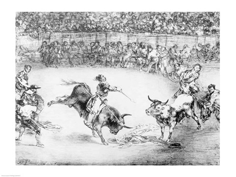 Framed Famous American, Mariano Ceballos, 1825 Print