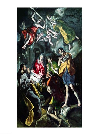 Framed Adoration of the Shepherds Print