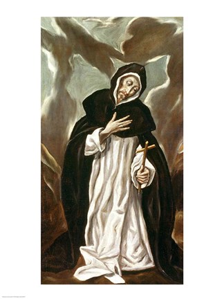 Framed St.Dominic of Guzman Print