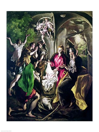 Framed Adoration of the Shepherds Print