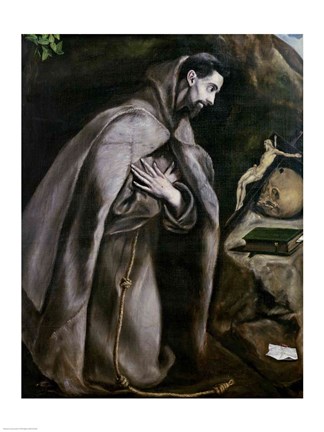 Framed St. Francis of Assisi Print