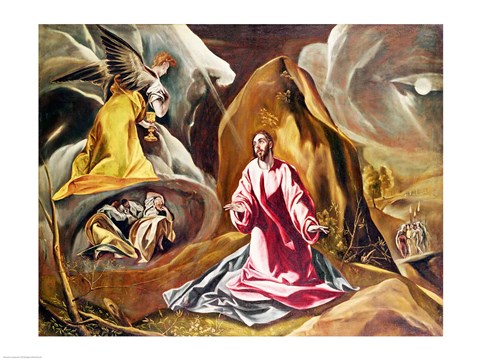 Framed Agony in the Garden of Gethsemane Print