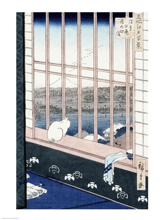 Framed Asakusa Rice Fields Print