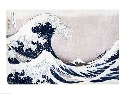 Framed Great Wave of Kanagawa Print