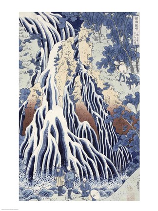 Framed Kirifuri Fall on Kurokami Mount Print