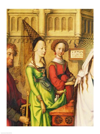 Framed Detail of The Depiction of Christ in the Temple, 1500 Print