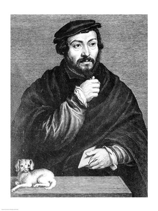 Framed Portrait of Sir Thomas More Print