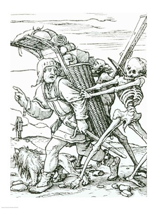 Framed Death and the Pedlar Print