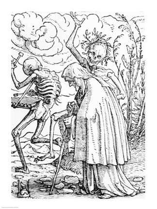 Framed Death and the Old Woman Print