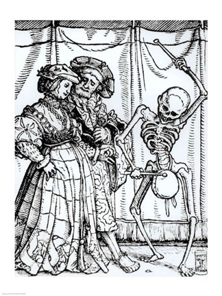 Framed Death and the Noblewoman Print