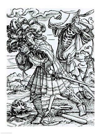 Framed Death and the Count Print