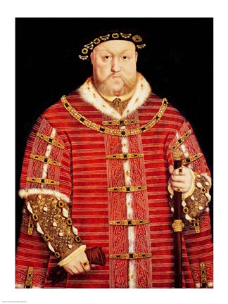 Framed Portrait of Henry VIII D Print