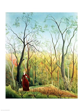 Framed Walk in the Forest Print