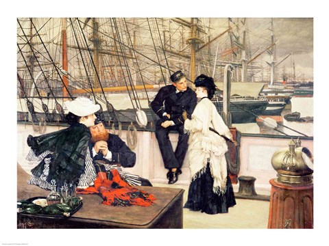 Framed Captain and the Mate, 1873 Print