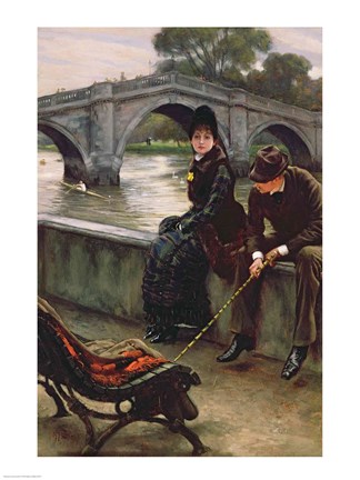 Framed Richmond Bridge, c.1878 Print