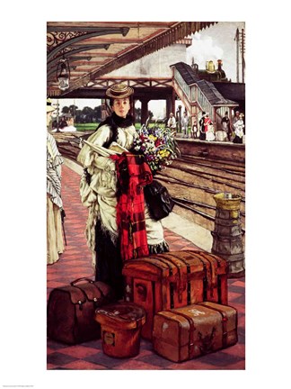 Framed Waiting at the Station Print