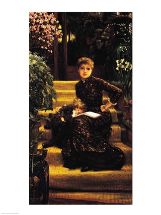 Framed Mother and Child or The Elder Sister, c.1881 Print