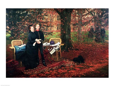 Framed Empress Eugenie and Eugene-Louis Napoleon Bonaparte Print