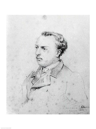 Framed Emmanuel Chabrier aged 20, 1861 Print