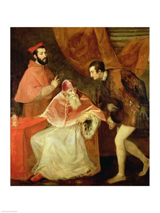 Framed Pope Paul III Print