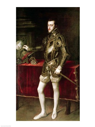 Framed King Philip II Print
