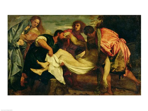 Framed Entombment of Christ Print