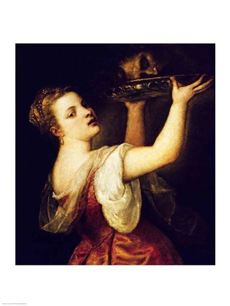 Framed Salome Carrying the Head of St. John the Baptist Print