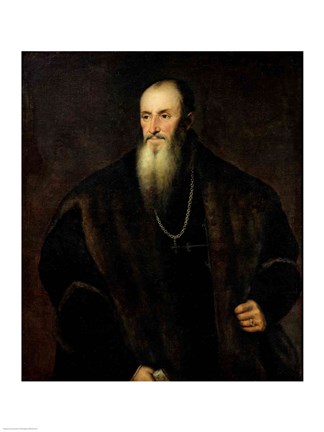 Framed Portrait of Nicolas Perrenot de Granvelle, 1548 Print