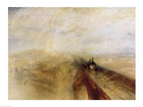 Framed Rain Steam and Speed Print