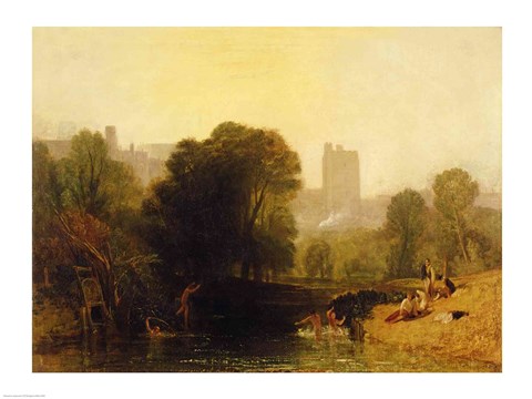 Framed Near the Thames Lock, Windsor, c.1809 Print