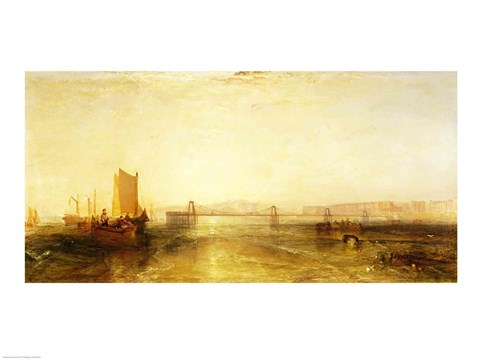 Framed Brighton from the Sea, c.1829 Print