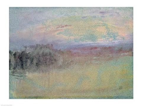 Framed Coastal scene. c.1830 Print